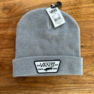 NWT Vans gray beanie "Milford" w/logo patch